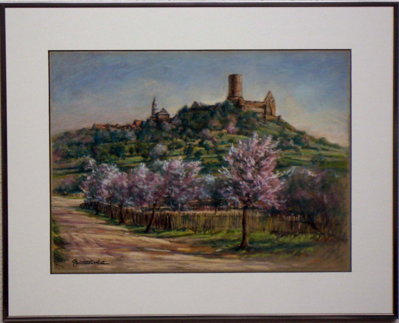 Kirschblüte an der Burg
