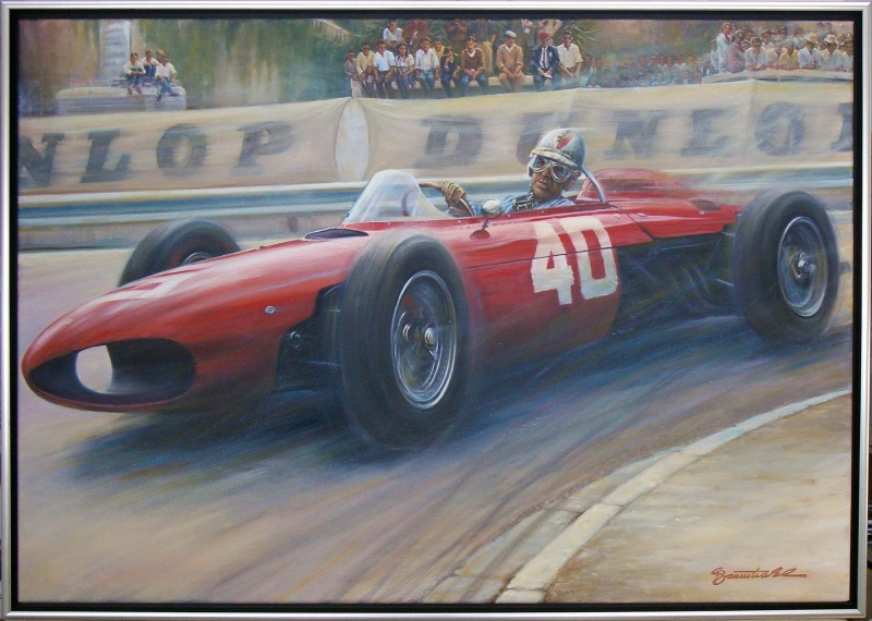 Graf Berghe von Trips Monaco Grand Prix 1961 Ferrari 156 Sharknose