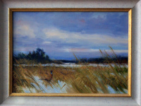 Fasane in Winterlandschaft